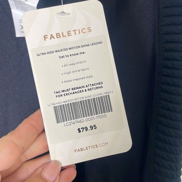 Fabletics ULTRA HIGH-WAISTED MOTION SHINE LEGGING | XXS/0-2 - Picture 5 of 8